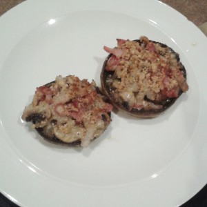 Cheese & Bacon Stuffed Mushroom