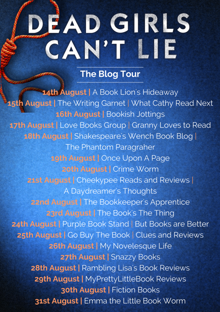 Dead Girls Can't Lie - blog tour banner